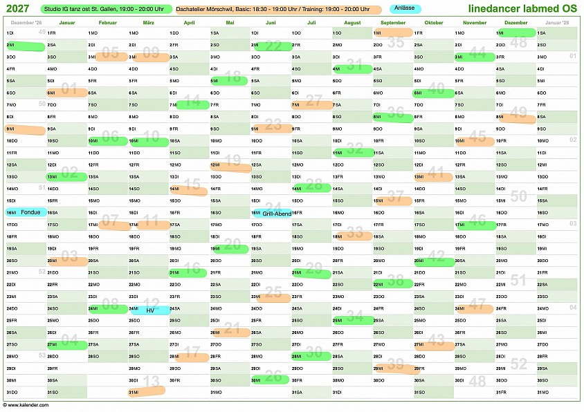 Trainingsplan 2027